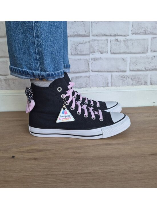 ⭐Converse Chuck Taylor Hi Floral Bow Sz 9 Mens Shoes Sneaker Black Pink A19824F main image 9